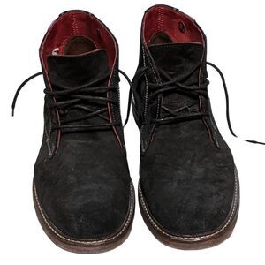 Lloyd Dalbert Suede Black lace up oiled suede boots Germany Men's 10US